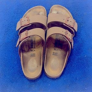 Women’s Birkenstock sandals.